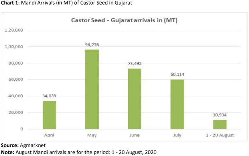 mandi arrivals of castor seed