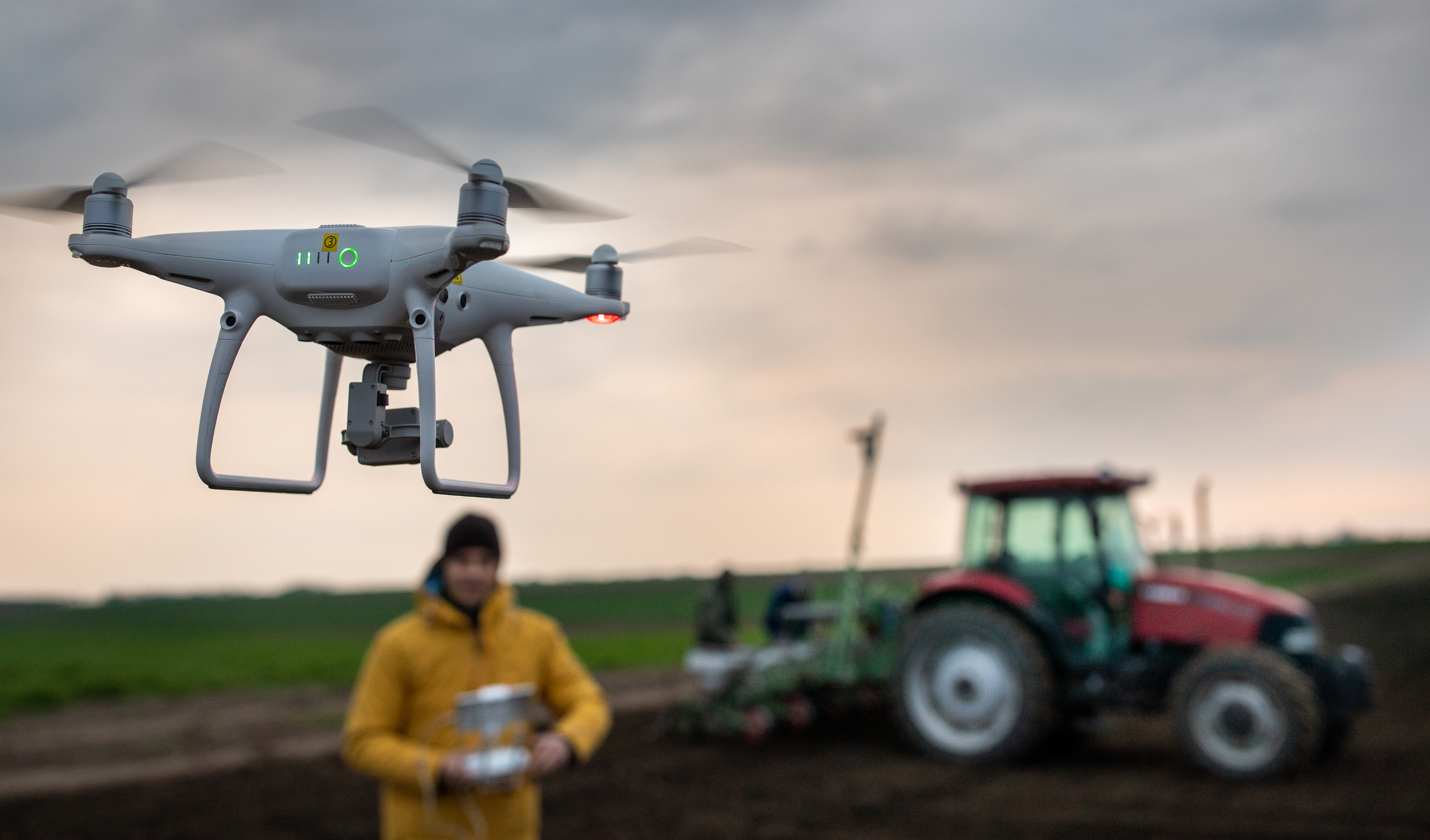 Drone being used for digital soil mapping