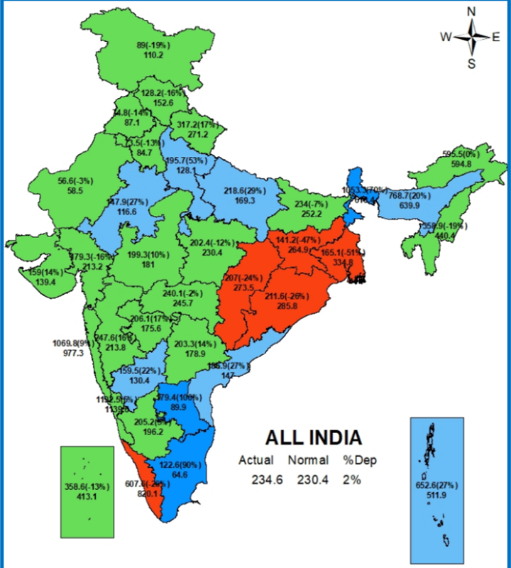 South-West Monsoon & Kharif Acreage - 9th July 2024