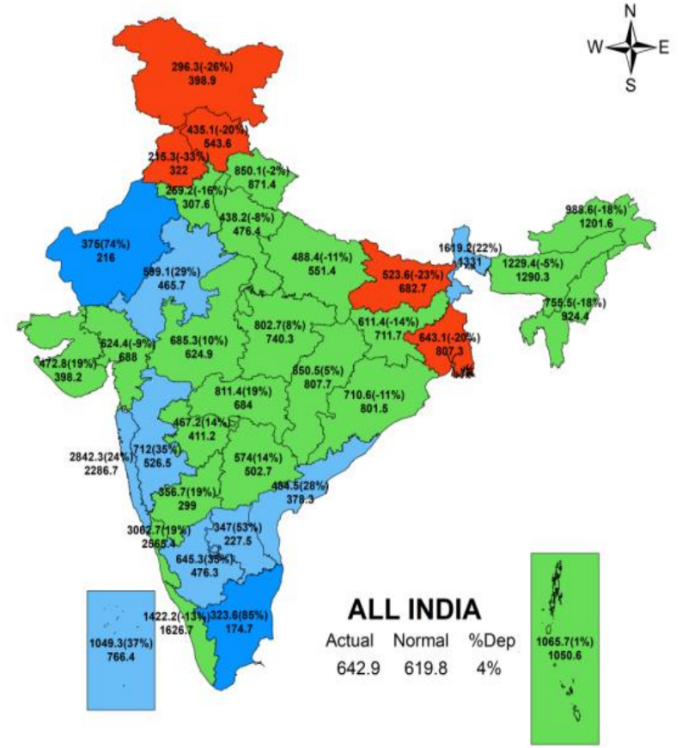 South-West Monsoon & Kharif Acreage - 21st August 2024