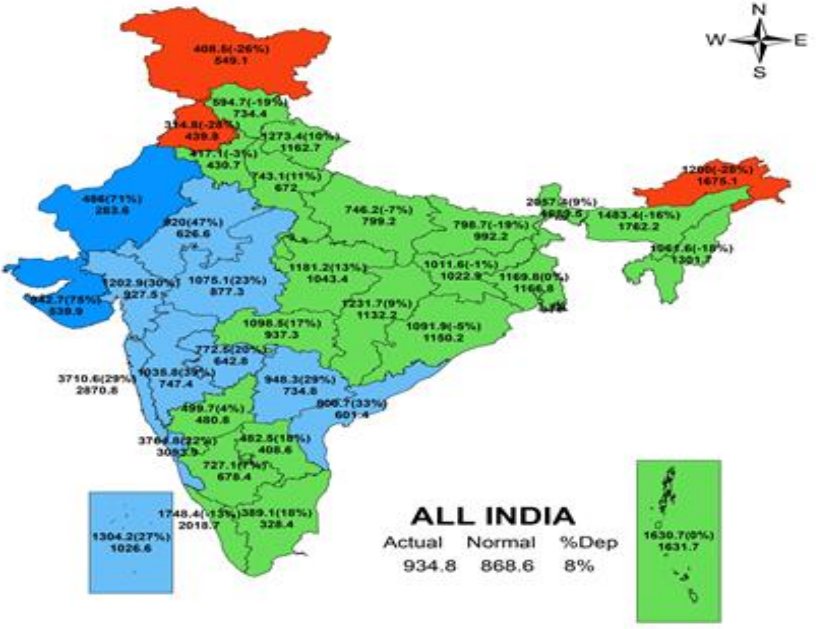 South-West Monsoon & Kharif Acreage – 3rd October 2024