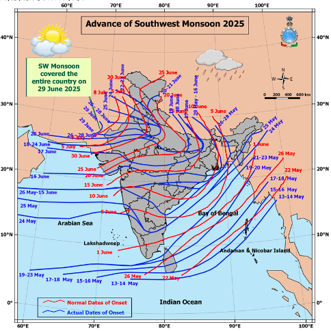 Weekly South-West Monsoon Report - 1st July 2025