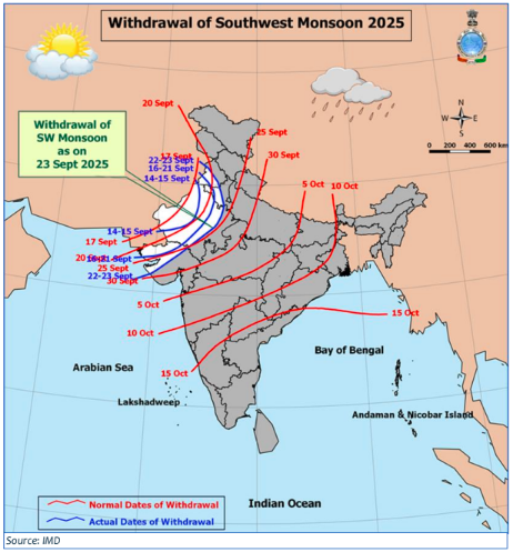 Weekly South-West Monsoon Report – 23rd Sept 2025